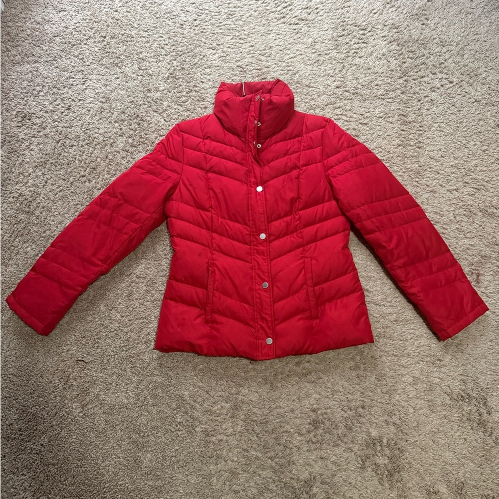 Kenneth Cole reaction Women's Red Puffer Jacket